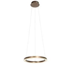 Hanglamp brons 40 cm incl. LED 3-staps dimbaar - Girello