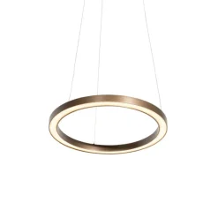 Hanglamp brons 40 cm incl. LED 3-staps dimbaar - Girello