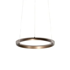 Hanglamp brons 40 cm incl. LED 3-staps dimbaar - Girello