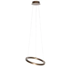 Hanglamp brons 40 cm incl. LED 3-staps dimbaar - Girello