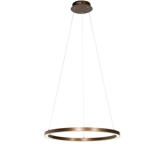 Hanglamp brons 60 cm incl. LED 3-staps dimbaar - Girello