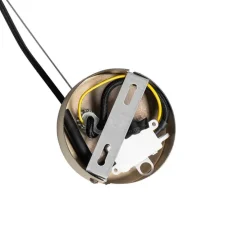 Hanglamp brons met amber glas 13-lichts - Bianca