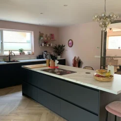 Hanglamp brons met amber glas 13-lichts - Bianca