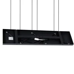 Hanglamp brons met taupe en beige 6-lichts - Ans