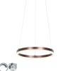 Hanglamp donkerbrons 40 cm incl. LED 3-staps dimbaar - Anello