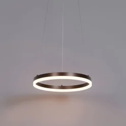 Hanglamp donkerbrons 40 cm incl. LED 3-staps dimbaar - Anello