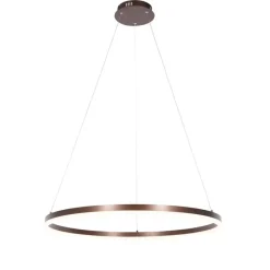 Hanglamp donkerbrons 80 cm incl. LED 3-staps dimbaar - Anello