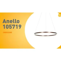 Hanglamp donkerbrons 80 cm incl. LED 3-staps dimbaar - Anello