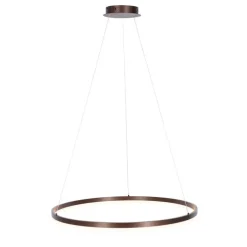 Hanglamp donkerbrons 80 cm incl. LED 3-staps dimbaar - Anello