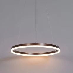 Hanglamp donkerbrons 60 cm incl. LED 3-staps dimbaar - Anello