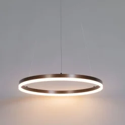 Hanglamp donkerbrons 60 cm incl. LED 3-staps dimbaar - Anello