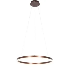 Hanglamp donkerbrons 60 cm incl. LED 3-staps dimbaar - Anello