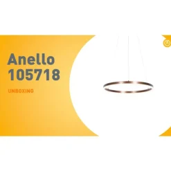 Hanglamp donkerbrons 60 cm incl. LED 3-staps dimbaar - Anello