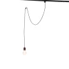 Hanglamp donkerbrons voor railsysteem 1-fase - Iconic Cavalux
