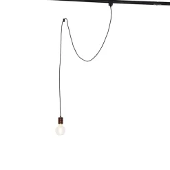 Hanglamp donkerbrons voor railsysteem 1-fase - Iconic Cavalux