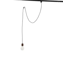 Hanglamp donkerbrons voor railsysteem 1-fase - Iconic Cavalux