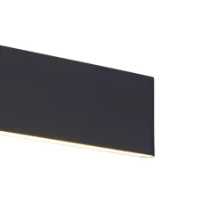 Hanglamp donkergrijs incl. LED met afstandsbediening - Casper