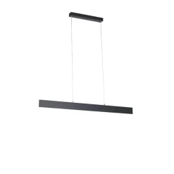 Hanglamp donkergrijs incl. LED met afstandsbediening - Casper