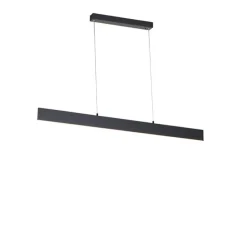 Hanglamp donkergrijs incl. LED met afstandsbediening - Casper