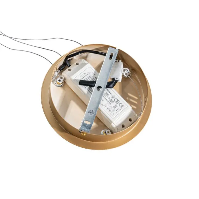 Hanglamp goud 80cm incl. LED 3-staps dimbaar - Girello