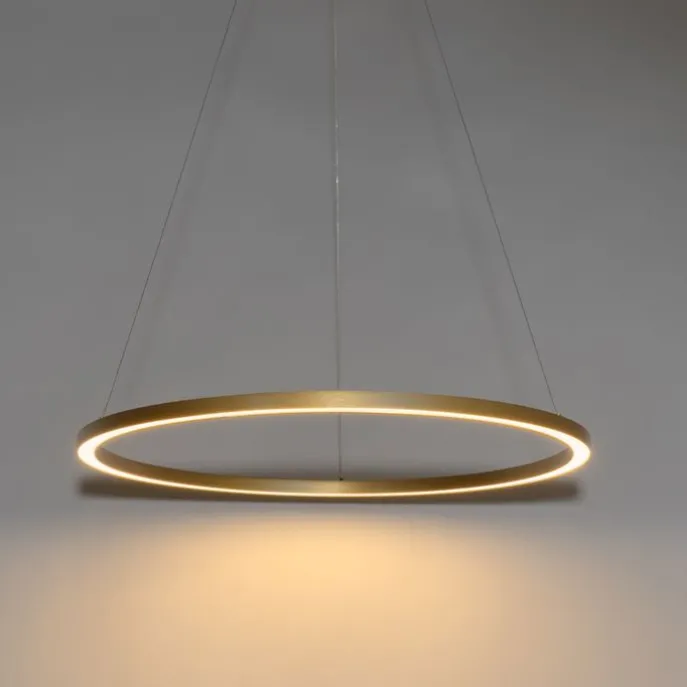 Hanglamp goud 80cm incl. LED 3-staps dimbaar - Girello