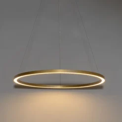 Hanglamp goud 80cm incl. LED 3-staps dimbaar - Girello