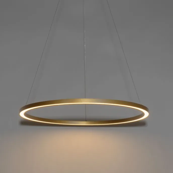 Hanglamp goud 80cm incl. LED 3-staps dimbaar - Girello