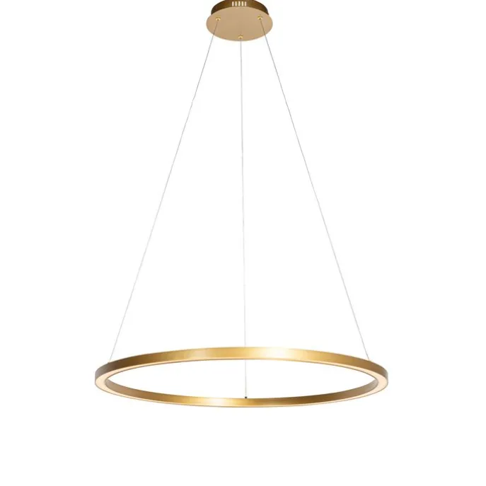 Hanglamp goud 80cm incl. LED 3-staps dimbaar - Girello