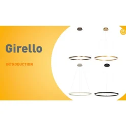 Hanglamp goud 80cm incl. LED 3-staps dimbaar - Girello