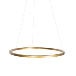 Hanglamp goud 80cm incl. LED 3-staps dimbaar - Girello
