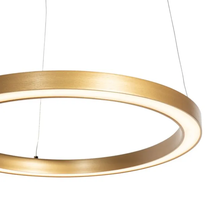 Hanglamp goud 40cm incl. LED 3-staps dimbaar - Girello