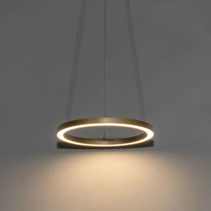 Hanglamp goud 40cm incl. LED 3-staps dimbaar - Girello