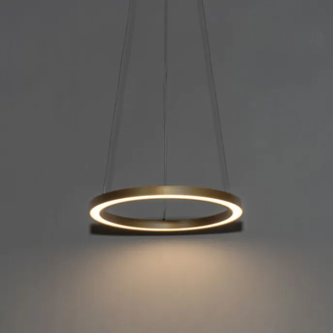 Hanglamp goud 40cm incl. LED 3-staps dimbaar - Girello