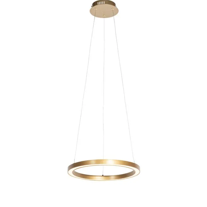 Hanglamp goud 40cm incl. LED 3-staps dimbaar - Girello