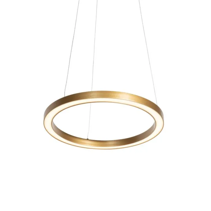 Hanglamp goud 40cm incl. LED 3-staps dimbaar - Girello