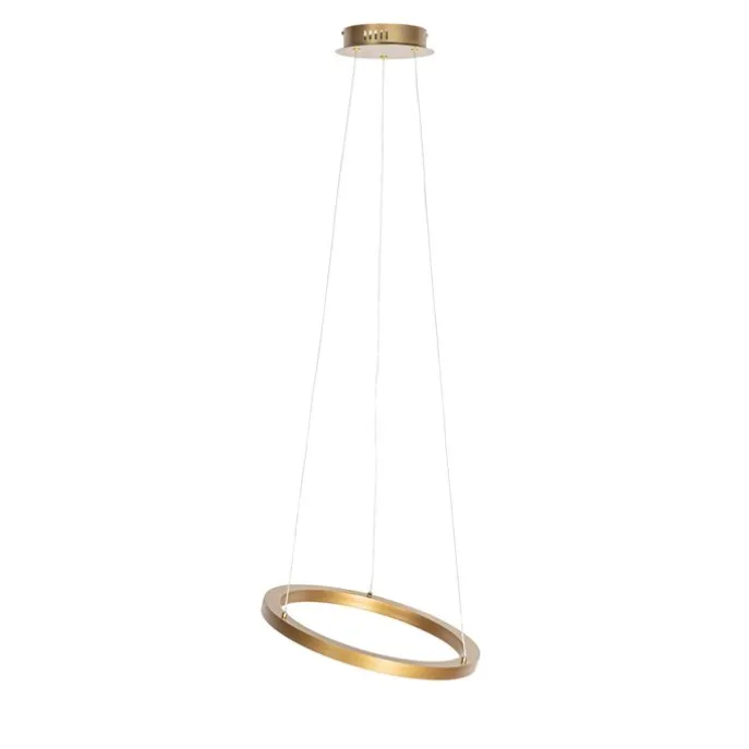 Hanglamp goud 40cm incl. LED 3-staps dimbaar - Girello