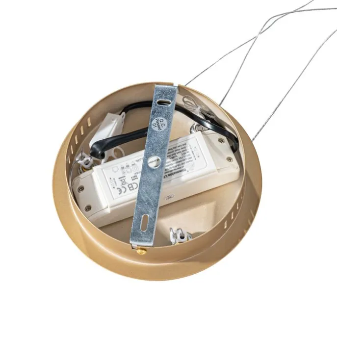 Hanglamp goud 40cm incl. LED 3-staps dimbaar - Girello