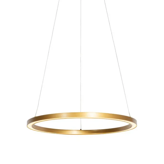 Hanglamp goud 60cm incl. LED 3-staps dimbaar - Girello