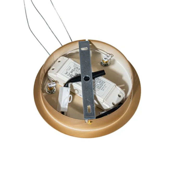 Hanglamp goud 60cm incl. LED 3-staps dimbaar - Girello