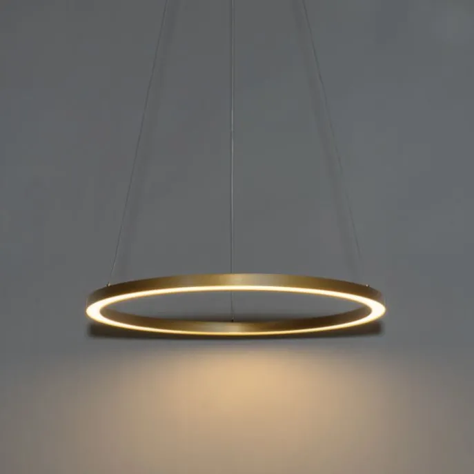 Hanglamp goud 60cm incl. LED 3-staps dimbaar - Girello