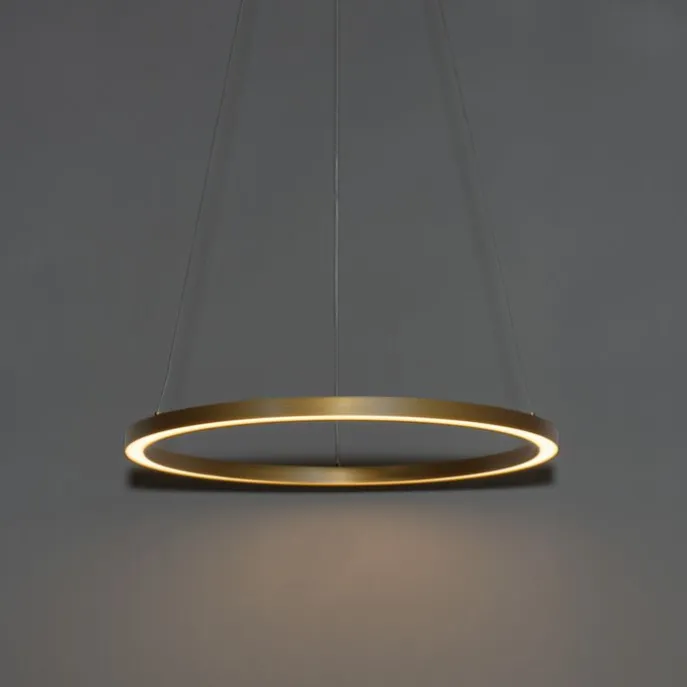 Hanglamp goud 60cm incl. LED 3-staps dimbaar - Girello