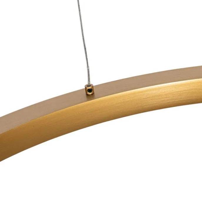 Hanglamp goud 60cm incl. LED 3-staps dimbaar - Girello
