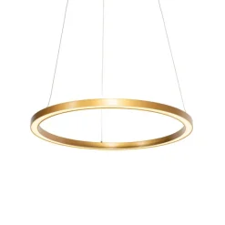Hanglamp goud 60cm incl. LED 3-staps dimbaar - Girello