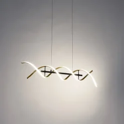 Hanglamp goud incl. LED 3-staps dimbaar in kelvin - Henk