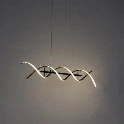 Hanglamp goud incl. LED 3-staps dimbaar in kelvin - Henk