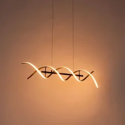 Hanglamp goud incl. LED 3-staps dimbaar in kelvin - Henk