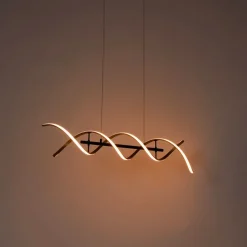 Hanglamp goud incl. LED 3-staps dimbaar in kelvin - Henk