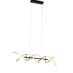 Hanglamp goud incl. LED 3-staps dimbaar in kelvin - Henk