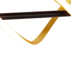 Hanglamp goud incl. LED 3-staps dimbaar in kelvin - Henk