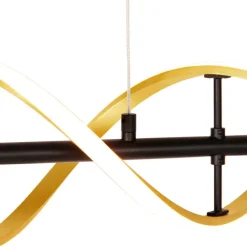 Hanglamp goud incl. LED 3-staps dimbaar in kelvin - Henk